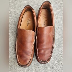 Cole Haan Men's Slip On Shoes Tucker Venetian Smooth Leather Comfort Size: 10